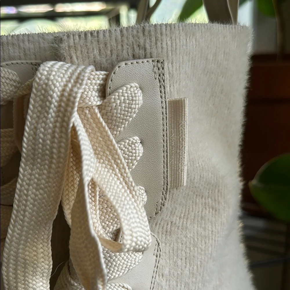 Kate Spade New York Merigue Combat Boots Cream Lace-Up‎ Women’s size 11 - Picture 5 of 10